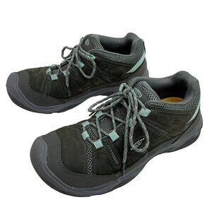 Keen Circadia Vent Low Top Leather Mesh Hiking Shoes Womens 9 Gray